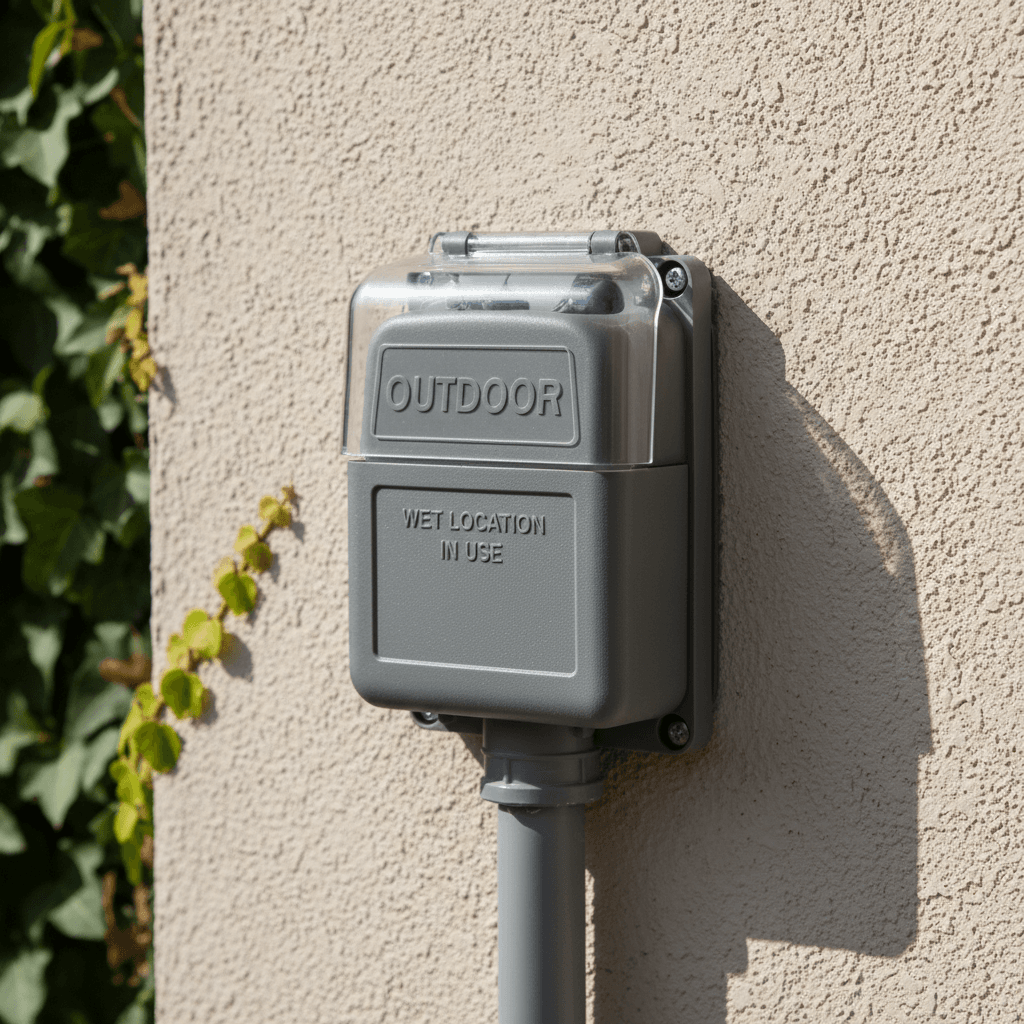 outdoor electrical outlet installation