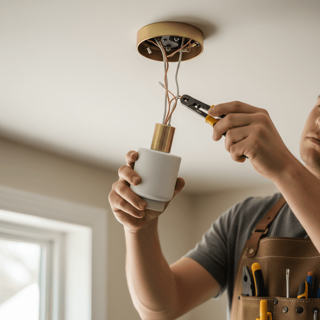 Lighting fixture wiring